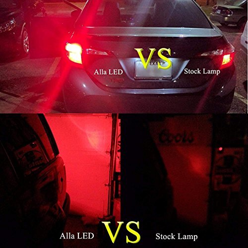 Newly Upgraded 3156 3157 Red LED Bulbs, Brake Stop Tail, Turn Signal Pure - Picture 5 of 9