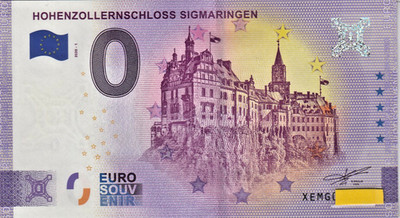 XEMG 2020-1 ANNIVERSARY Hohenzollernschloss Sigmaringen 0 Euroschein