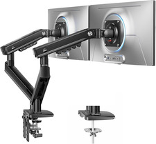 HUANUO FlowLift Pro Dual Monitor Mount for 13  32" Screens, MechaSpring Monitor S