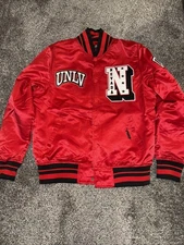 Pro Standard UNLV Rebels Satin Full-Snap Jacket Sz M Men’s Rare Brand New