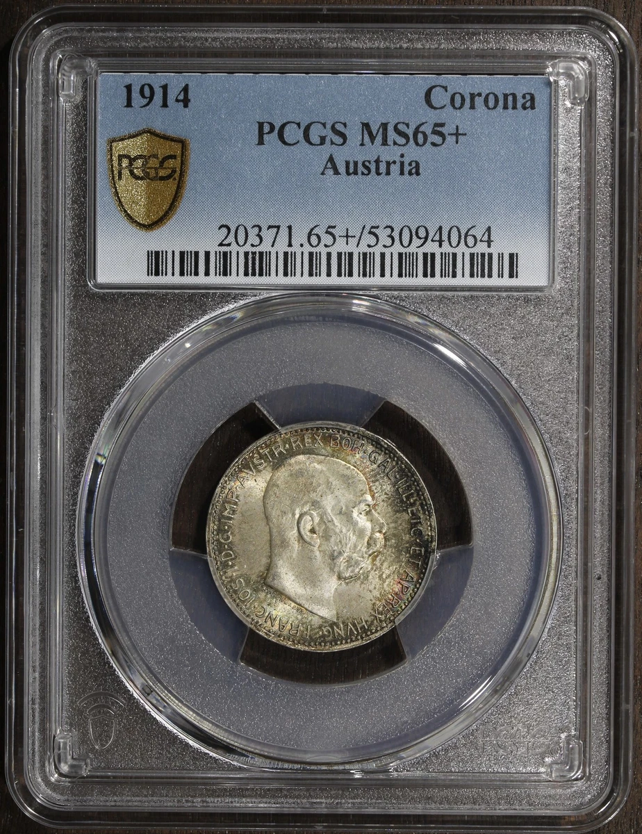 1914年オーストリア コロナ 銀貨　PCGS MS64 1914 Year Austrian Coins for sale | eBay