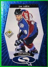 1998-99 UD Choice Hockey - StarQuest Blue Insert #SQ11 Joe Sakic Avalanche NM