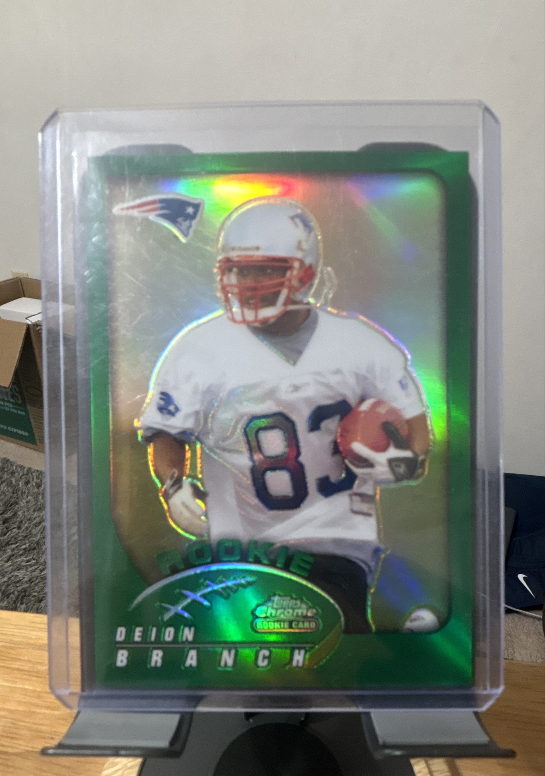 2002 Topps Chrome - Rookie Refractor Deion Branch #264 (RC)