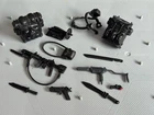 1988-89 Vintage Hasbro Gijoe Night Force Action Figure Weapons & Accessories Lot
