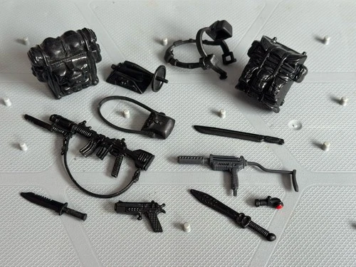 1988-89 Vintage Hasbro Gijoe Night Force Action Figure Weapons & Accessories Lot