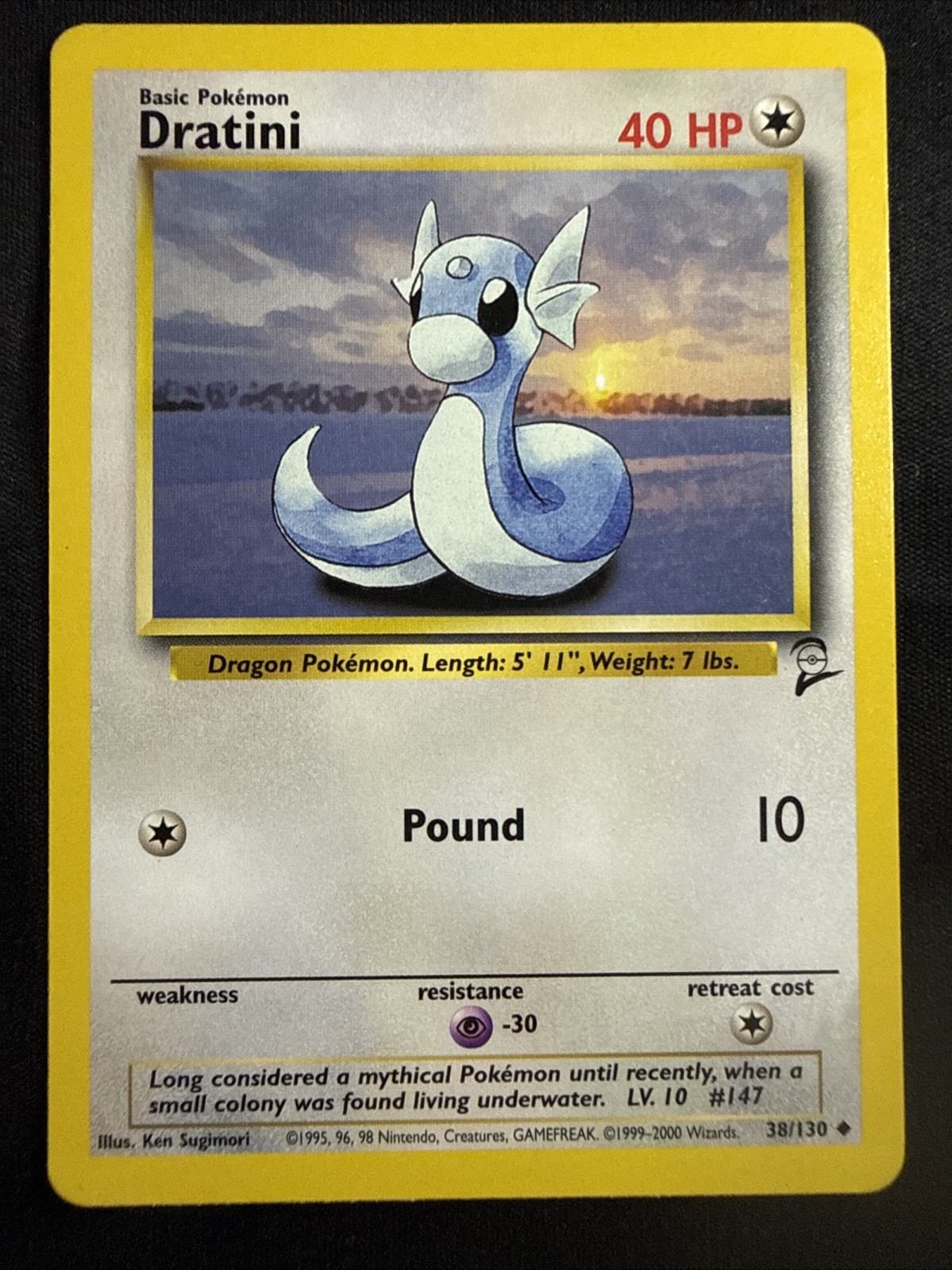 Dratini 38/130 Uncommon Base Set 2 Pokemon MP