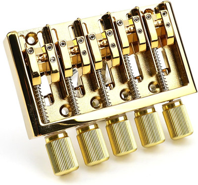 Gold 5 String Headless Bass Bridge System