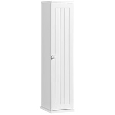 Topbuy Bathroom Tissue Paper Holder Narrow Tall Storage Cabinet Toilet Side