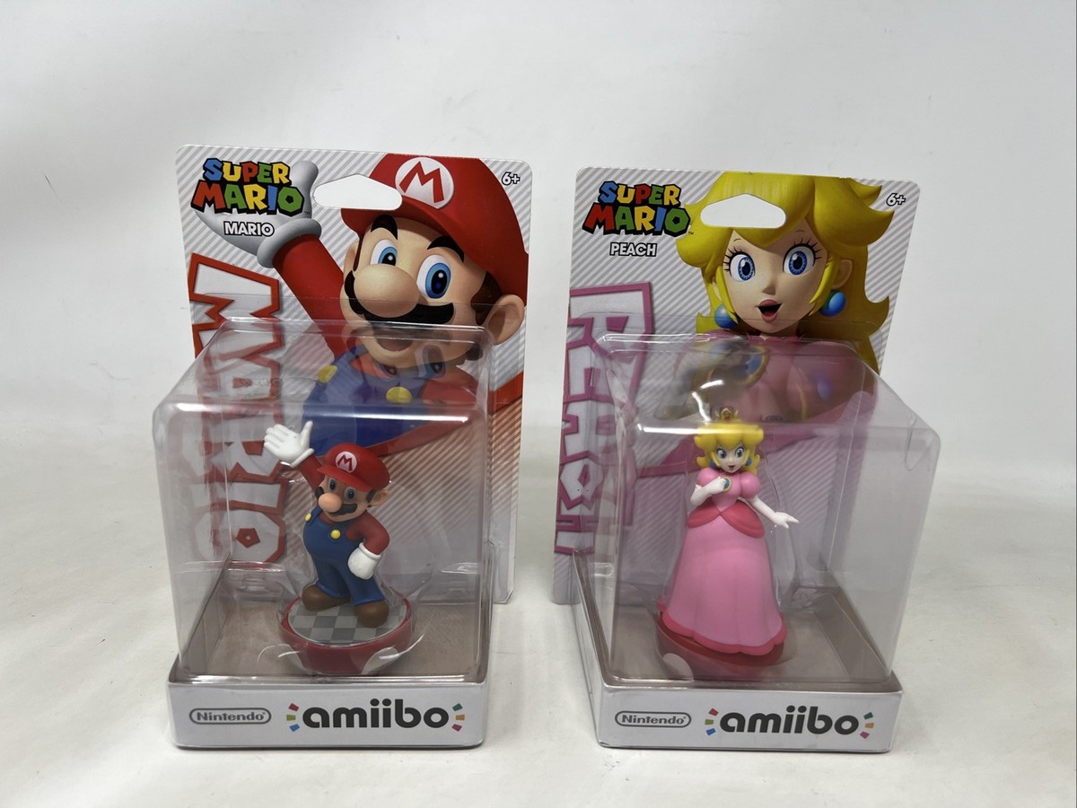 マリオamiibo（裸） Mario & Peach Lot Amiibo Super Mario Series Nintendo Brand New
