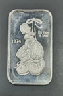 1974 New Baby 1oz Silver Art Bar - Irving Mint 1oz .999 Fine Silver #000472