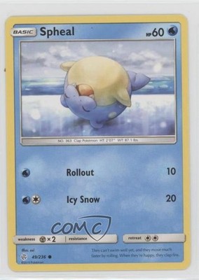 Spheal Pokémon Sun & Moon Cosmic Eclipse #49