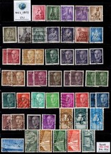 WC1_18075. SPAIN. Interesting lot of 1954-1956 stamps. Used