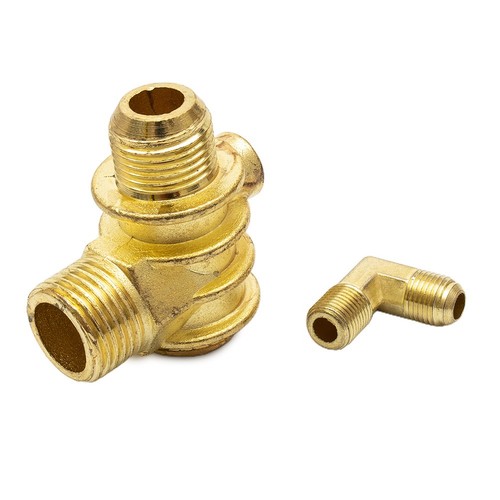 3-Port Check Valve Brass Male-Threaded Workshop Replacement Air Compressor - Picture 16 of 20
