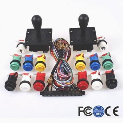 2P HAPP style Arcade JAMMA MAME kit Joystick & 8 HAPP style buttons