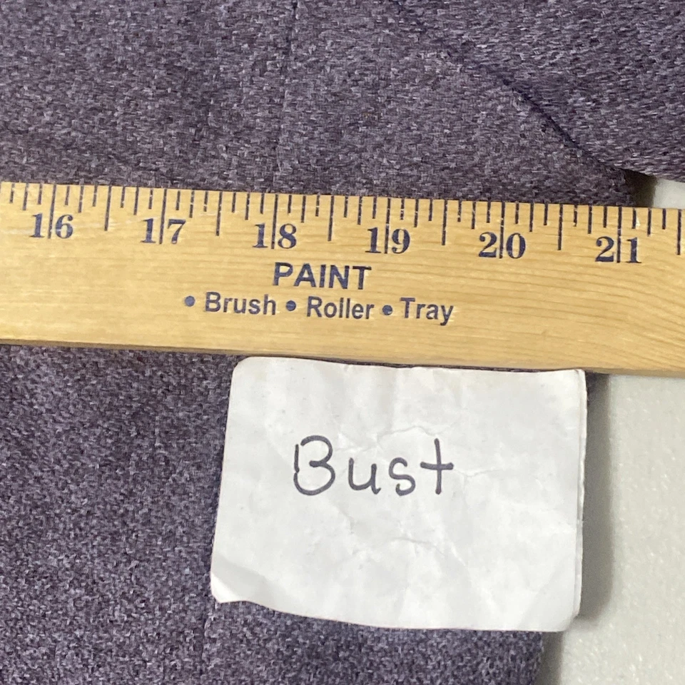 Chaqueta Blazer Adolfo Studio Púrpura Cuello Piel Para Mujer Talla 14 Manga Larga Foto 4 de 4