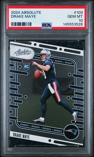 2024 PANINI ABSOLUTE #103 DRAKE MAYE ROOKIE RC PSA 10