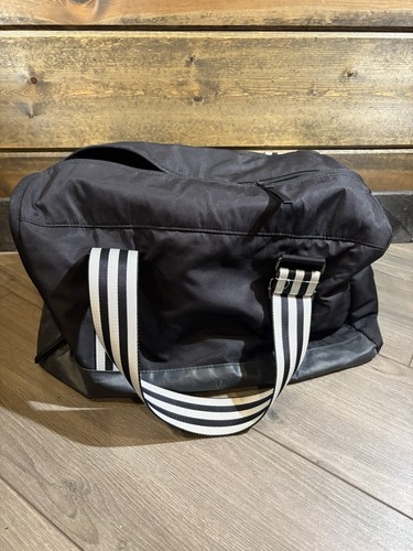 Adidas 3-Streifen Fußball Gym Seesack - schwarz & weiß - robuste Trainingstasche - Bild 1 von 7