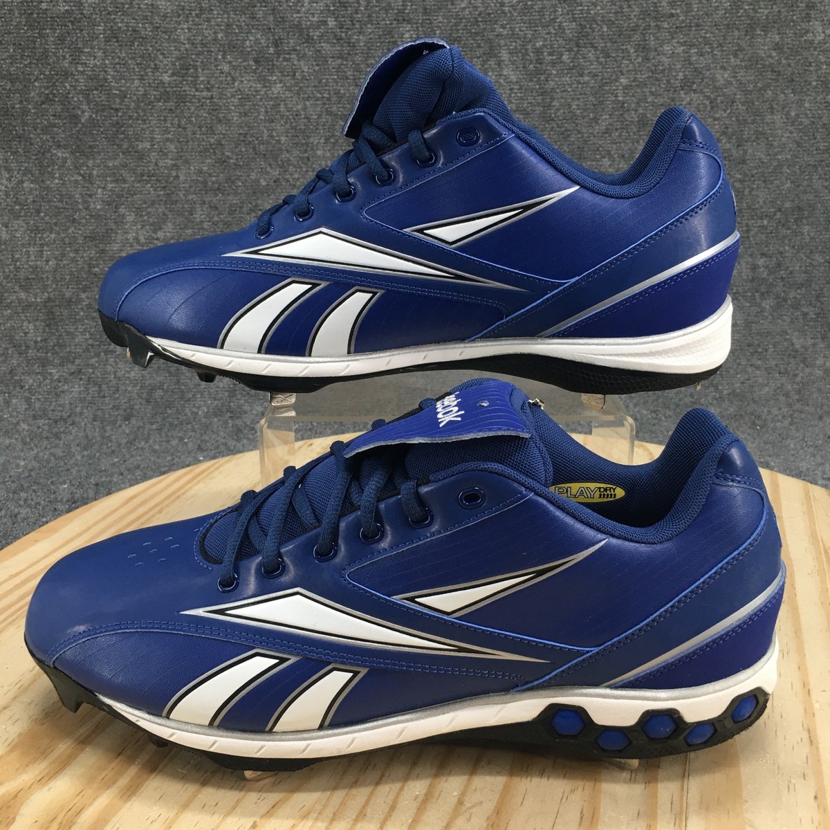 Reebok Men\'s Baseball Past Time Low Steel Blk 18-77800 Size 6.5 Reebok Black 13 US Baseball & Softball Shoes & Cleats for  main image 2