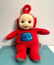 Teletubbies Eden 1998 Po Plush Doll Toy Gift Red Flocked Face Stuffy VTG 9 in