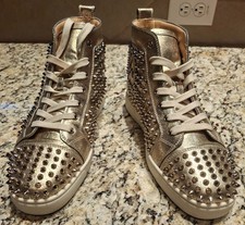 Christian Louboutin Louis Flat High Grey for sale | eBay