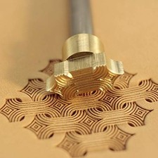Leather Stamp Tool, Basket Weave, Professional Steel Craft Tool for Leatherwo...