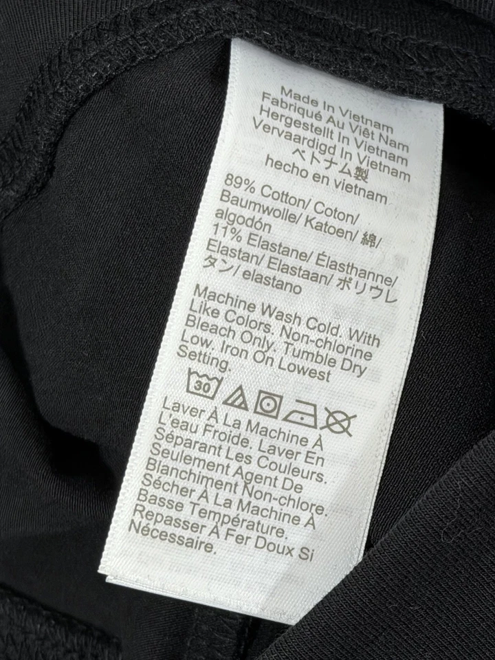 NEW J.Crew Factory Cropped Leggings Womens Medium Black Style AJ702 - Image 2 of 4