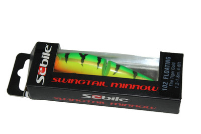 Sebile-Swingtal  Minnow-Floating -102mm-Fire Tiger Gold 17,7g-Neu