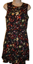 Gap Women's Abstract Floral Print Fit & Flare Sleeveless Dress Size 4