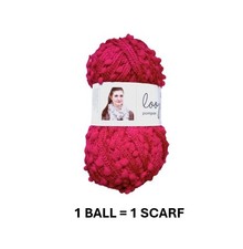 100g Rico Creative Loopy PomPon Wolle Bommel Boucle Print Garn ein Knäuel = Schal