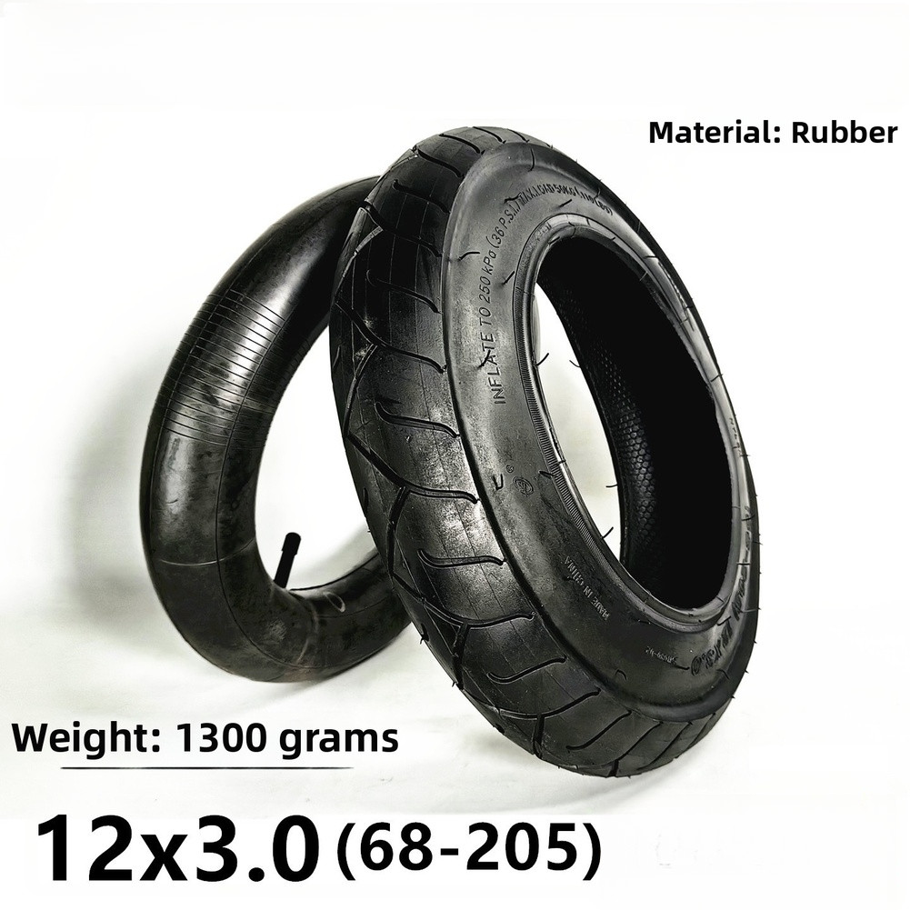 Rubber Tire and Inner Tube Kit 12x3 0 68205 for Electric Scooter Straight Valve