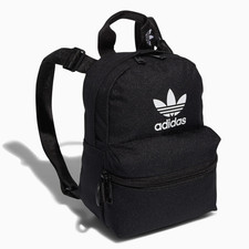 Adidas Originals Trefoil 2.0 Mini Backpack Black/White Small Travel Bag NWT