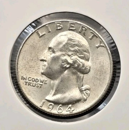 1964-D 90% Silver Washington Quarter US Mint Denver