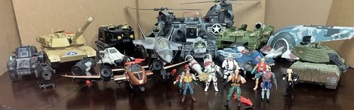 Huge Vintage G. I. Joe 1980s Collection.Lots of Ships and Vehicles. Hasbro.