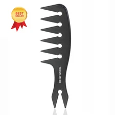 Texture Comb – Men Hair Wide Tooth Combs 15.5 cm x 4.5 cm, Grey 