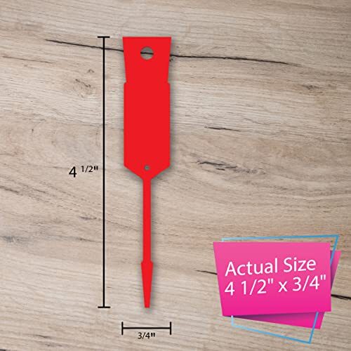 Red Self Locking Key Tags 2000 Plastic Arrow ID Tags Easy to Use and ...