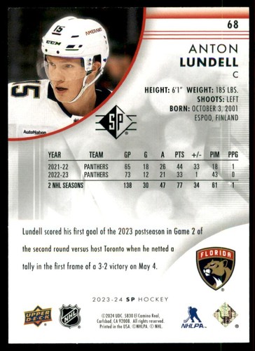 2023-24 SP HOCKEY BASE CARDS - PICK FROM LIST - U PICK - Picture 138 of 202