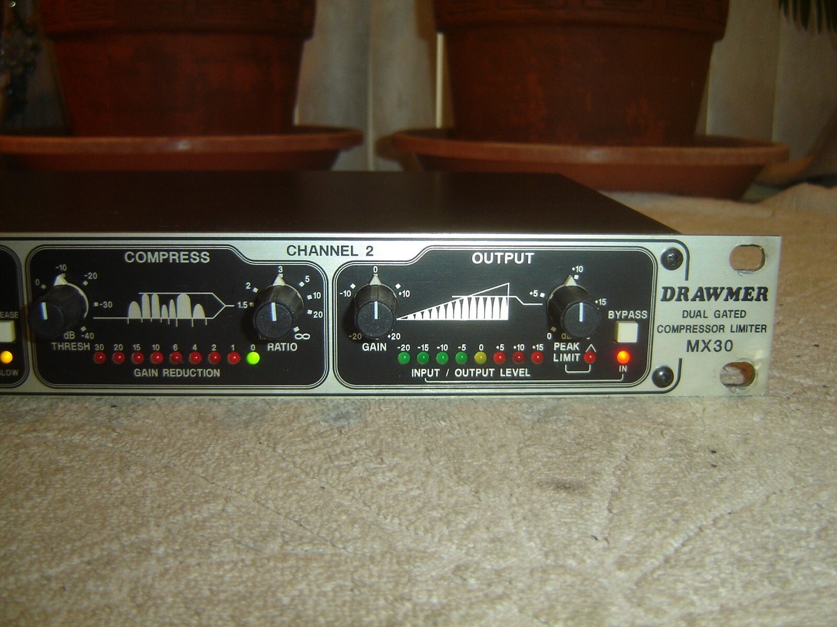 【完動品】DRAWMER ドローマー MX30 コンプレッサー/リミッター Drawmer MX30, Original, Dual Gated Compressor Limiter, 2