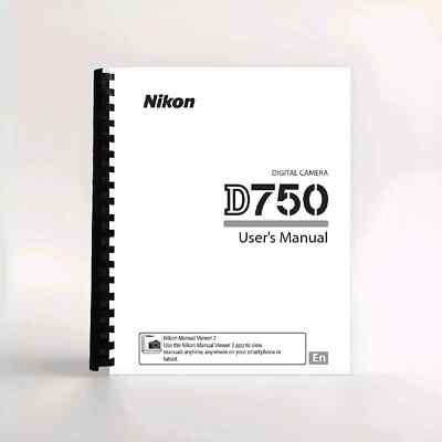 Nikon D750 Digitalkamera Bedienungsanleitung alle Sprachen verfügbar