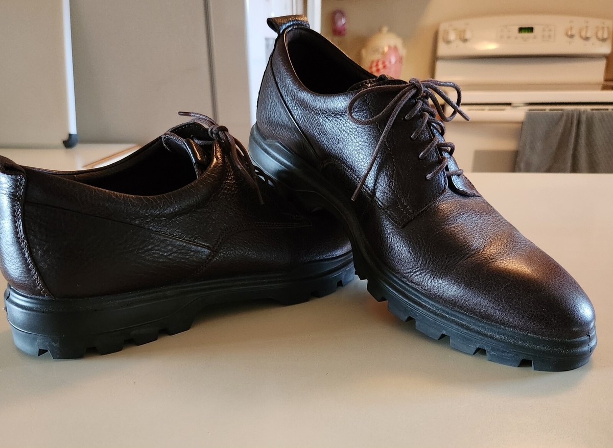 ECCO Mens Citytray Avant Plain Toe Derby Oxford Brown EU 46 