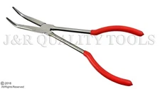  11" Long (90 degree) Needle Nose Pliers Extra long Reach and Polished Finish