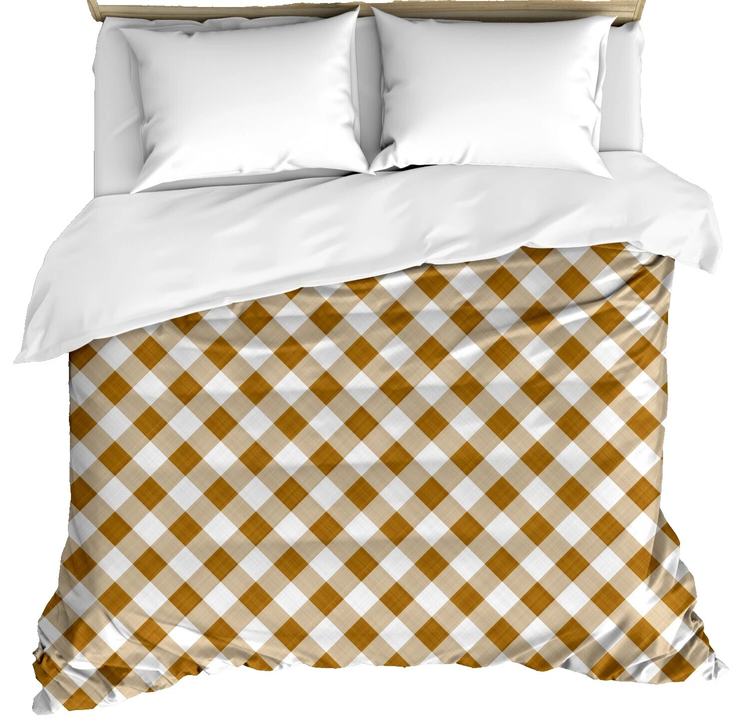 Fundas de Edredón geométrico marrón y Juegos de Cama