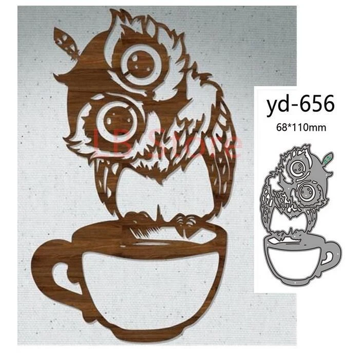 Owl Metal Cutting Dies Scrapbooking Album Paper Cards Cut Embossing Stencils DIY