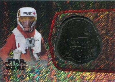Star Wars Force Awakens Chrome Silver Medallion [25] M-8 Ello Asty