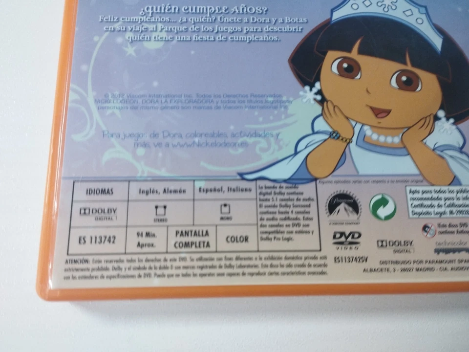 Dora La Exploradora Salva la Princesa de la Nieve - DVD Reg 2 Español Ingles - Imagen 3 de 4