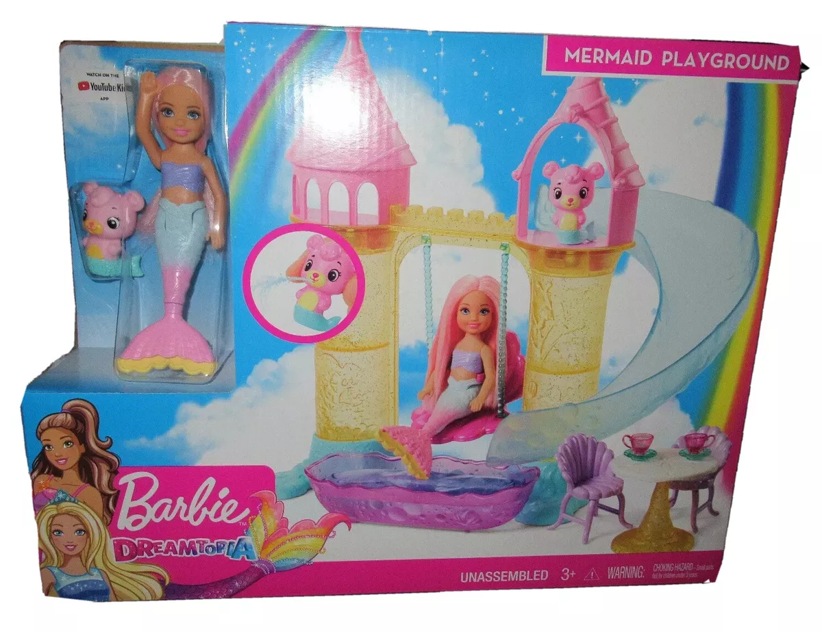BARBIE DREAMTOPIA CHELSEA MERMAID PLAYGROUND SET NEW eBay