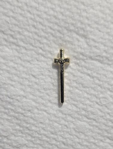 Officer Tyler Lapel pin Masonic Mason Gold - 第 1/2 張圖片