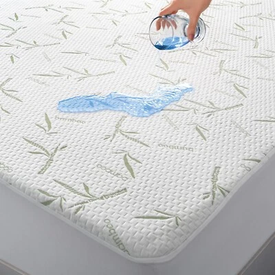 HOMECOLLECTION Bamboo Mattress Protector Hypoallergenic & Breathable Waterproof Mattress Cover