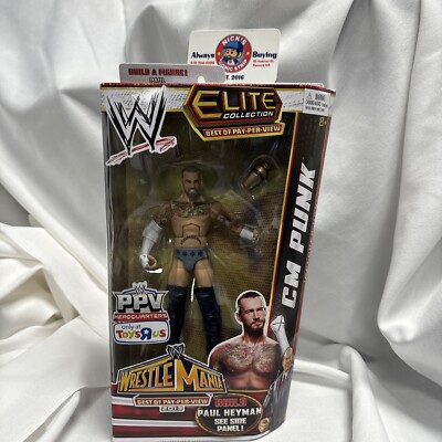 WWE Mattel Elite CM PUNK Wrestlemania PPV 2013 Exclusive w/ urn