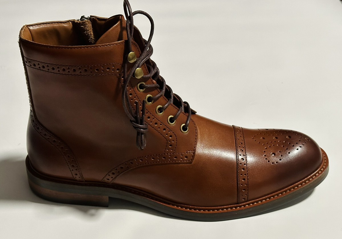 Nordstrom Leather Ankle Boots Cap Toe Chukka Men