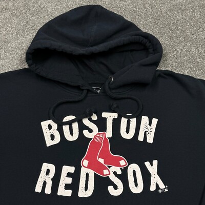 Boston Red Sox Sweatshirt Men XL Blue Hoodie MLB Baseball